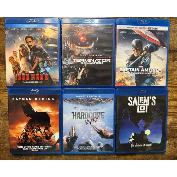 Blu-Ray Action Movie Lot 007 Daniel Craig, X-Men, Batman, Marvel, Terminator - Picture 2 of 3